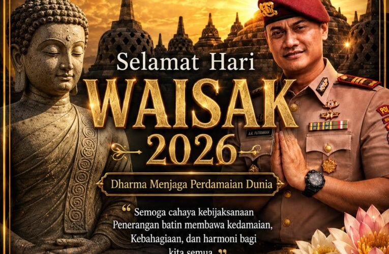 KASAT NARKOBA POLRES PELABUHAN TANJUNG PERAK SURABAYA UCAPKAN SELAMAT HARI WAISAK 2026, AJAK MASYARAKAT JAGA PERDAMAIAN DAN TOLERANSI