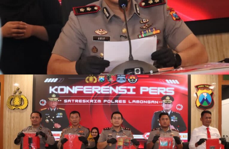 Polres Lamongan Ungkap Jaringan Ganjal ATM Lintas Daerah, 5 Tersangka Residivis Diamankan