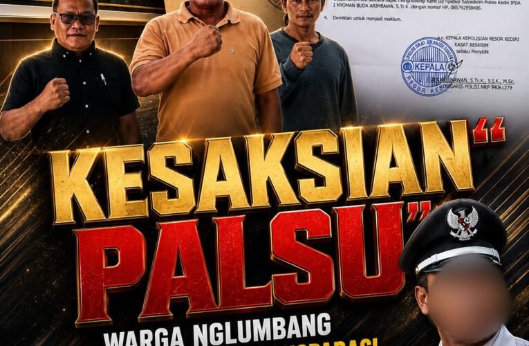“Kesaksian Palsu” Warga Nglumbang Mempertanyakan Transparasi Aset Desa dan Kinerja Kades Muji Tresno