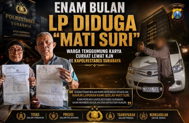 Sudah Enam Bulan LP Diduga “Mati Suri” Warga Tenggumung Karya Curhat Lewat KJN ke Kapolrestabes Surabaya