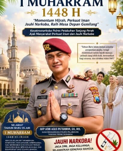 Sambut 1 Muharram 1448 H, Kasatresnarkoba Polres Pelabuhan Tanjung Perak Ajak Masyarakat Perkuat Iman dan Jauhi Narkoba