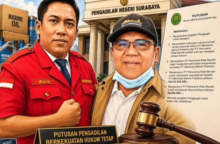 PN Surabaya Nyatakan PT Panorama Rote Mandiri Wanprestasi, Kuasa PT Mitraindo Marine Pratama Imbau Masyarakat Berhati-hati dalam Bermitra