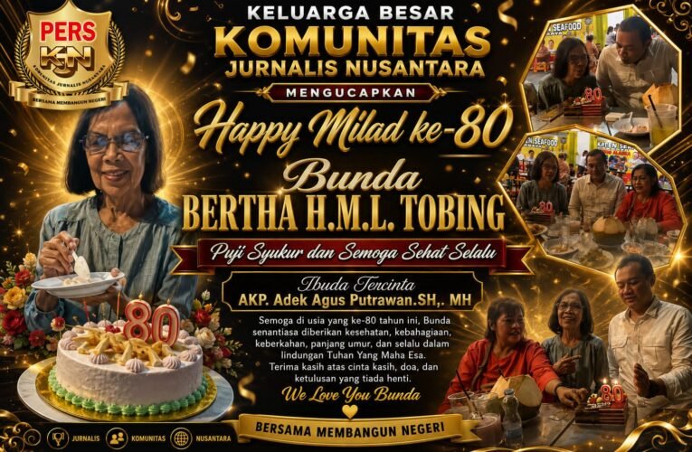 KJN Grub Mengucapkan Selamat Ulang Tahun ke-80 Ibunda Tercinta AKP. Adek Agus Putrawan.SH,. MH