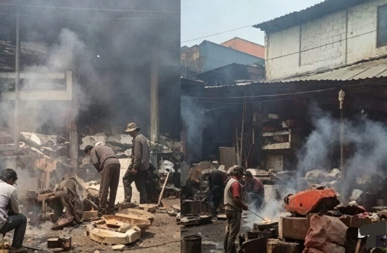 Pemkot Surabaya Tutup Mata Terhadap Pengusaha Besi Tua Terkait Pencemaran Lingkungan di Tepi Jalan Platuk Surabaya Utara