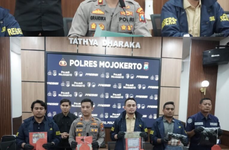 Polres Mojokerto Ungkap Kasus Penipuan Modus Uang Gaib, Dua Tersangka Diamankan di Malang