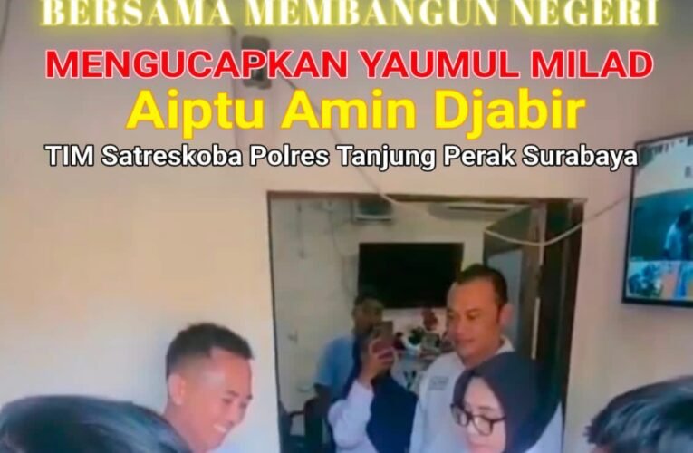 Komunitas Jurnalis Nusantara, Ucapan Yaumul Milad Kepada Aiptu Amin Djabir, Apresiasi Dedikasi Personel Satreskoba Polres Pelabuhan Tanjung Perak