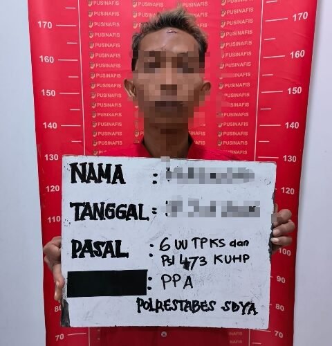 Polrestabes Surabaya amankan Tersangka Dugaan Pelecehan dan Persetubuhan Terhadap Anak Tiri