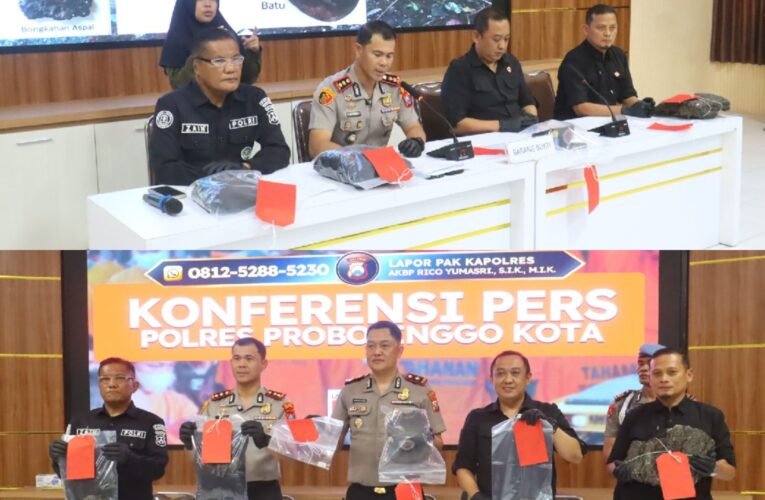 Polres Probolinggo Kota Ungkap Kasus Pembunuhan Manusia Silver, Dua Tersangka Diamankan