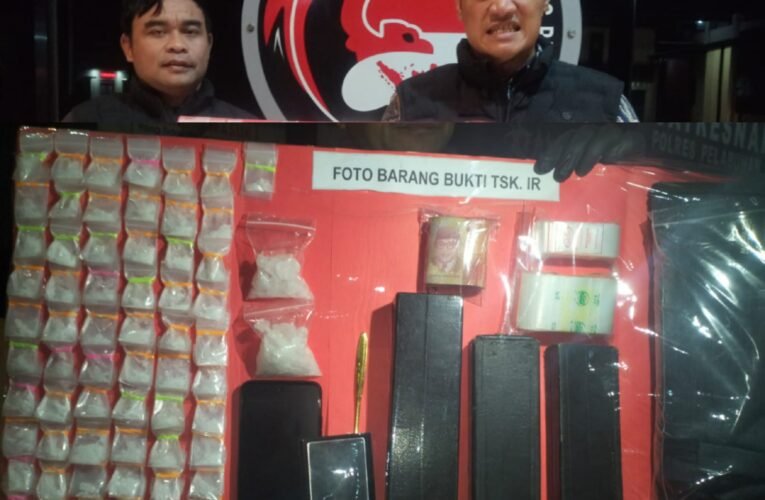 Polres Pelabuhan Tanjung Perak Melalui Satresnarkoba Berantas Peredaran Narkotika Jenis Sabu dan BB Ratusan Gram di Sita Polisi