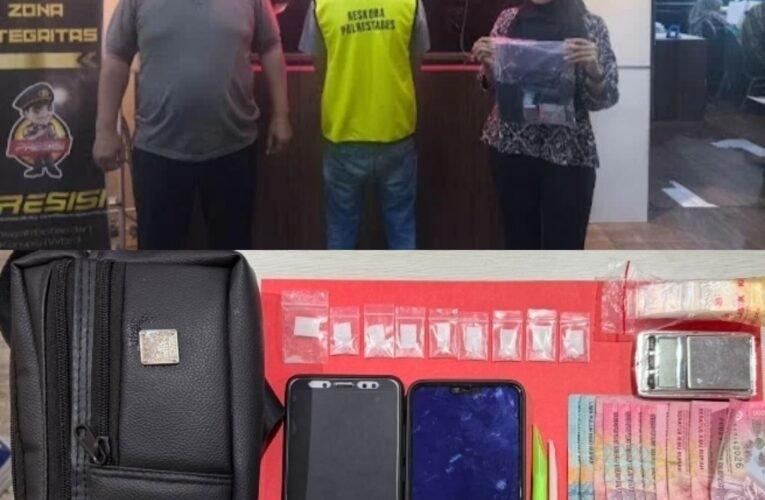 Seorang Pria Residivis Diamankan Satresnarkoba Polrestabes Surabaya, Merasa Kurang Pendapatan, Kembali Edarkan Sabu di Warung Kopi