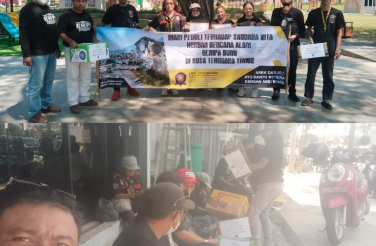 Peduli Bencana Gempa NTT, Ormas GMPI Sidoarjo Galang Dana hingga Bersurat ke Instansi