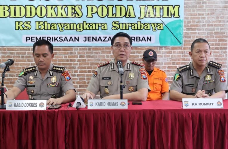 Tim DVI Polda Jatim Berhasil Identifikasi Lima Jenazah Korban KM Mutiara Sentosa II