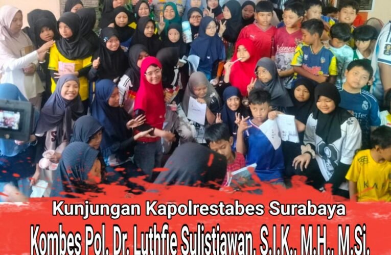 Ciptakan Rasa Aman, Kunjungan Kapolrestabes Surabaya Hadir Beri Semangat Generasi Penerus di Tembok Dukuh