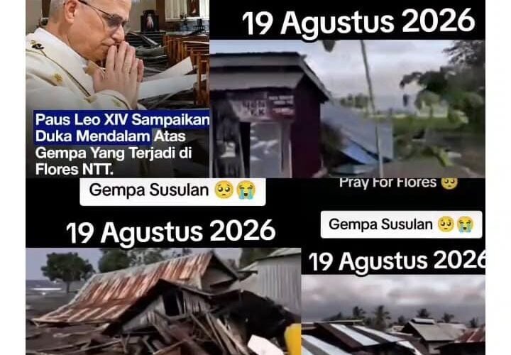 Gempa Susulan Terus Mengguncang Flores, Paus Leo XIV dan Fr. William Satel Sura BHK Ajak Masyarakat Perkuat Solidaritas
