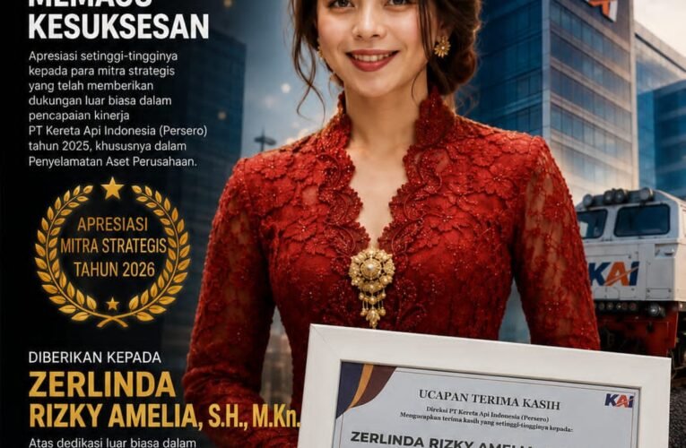 Apresiasi Mitra Strategis, KAI Divisi Land and Building Assets Gelar Stakeholder Awards 2026: Zerlinda Rizky Amelia Raih Penghargaan atas Dedikasi Pengamanan Aset