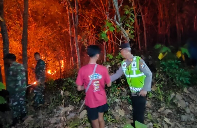 Polres Magetan Tingkatkan Mitigasi Karhutla di Musim Kemarau, Larang Warga Membakar Lahan