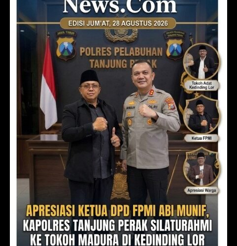 Apresiasi Ketua DPD FPMI Abi Munif, Kapolres Tanjung Perak Silaturahmi ke Tokoh Madura di Kedinding Lor