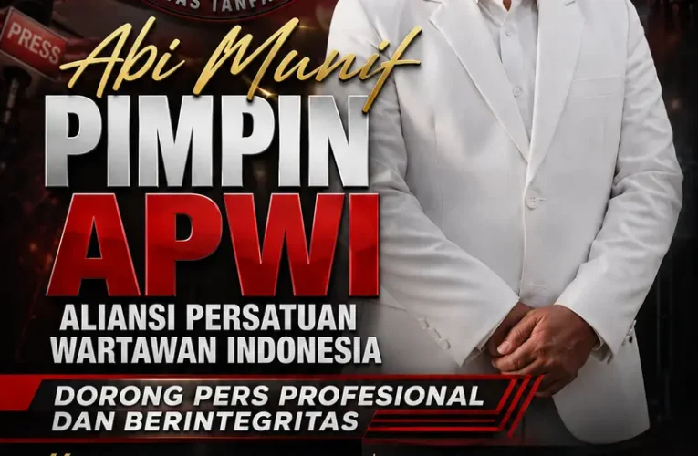Abi Munif Pimpin APWI, Dorong Pers Profesional dan Berintegritas