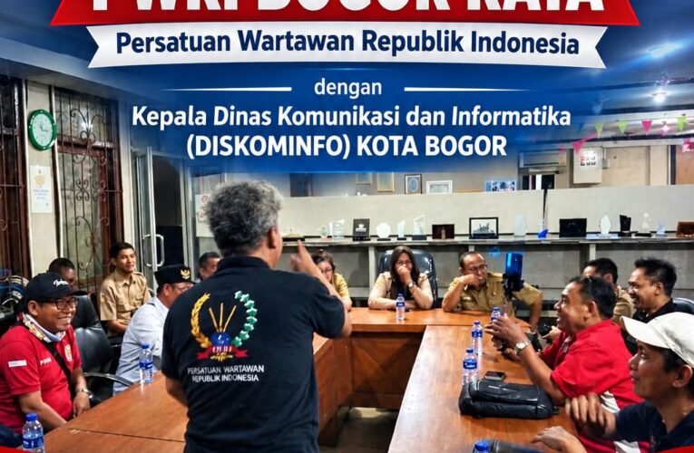 Audensi Sinergitas PWRI BOGOR RAYA Dengan Kadis Informasi dan Komunikasi Kota Bogor .