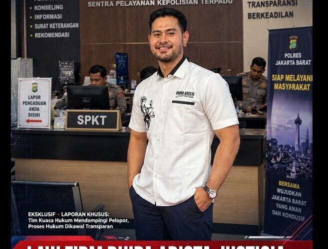 LAW FIRM DHIPA ADISTA JUSTICIA KAWAL LAPORAN DUGAAN PEMERASAN DI POLRES METRO JAKARTA BARAT
