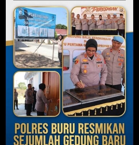 Polres Buru Resmikan Sejumlah Gedung Baru, Perkuat Pelayanan dan Pengabdian kepada Masyarakat